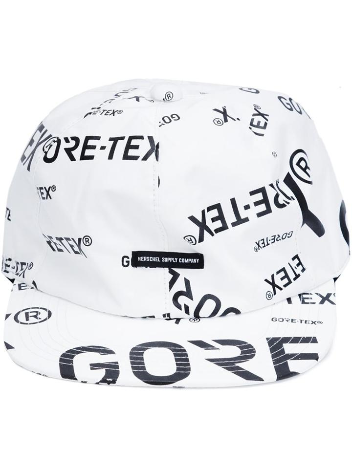 Herschel Supply Co. Text Print Flat Cap