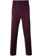 Lucio Vanotti - Straight Trousers - Men - Cotton/spandex/elastane - 3, Pink/purple, Cotton/spandex/elastane
