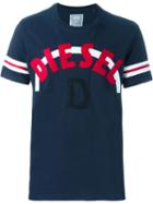 Diesel T-joe-ar T-shirt, Men's, Size: M, Blue, Cotton/polyester