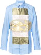 Comme Des Garçons Shirt Applique Detail Shirt - Blue