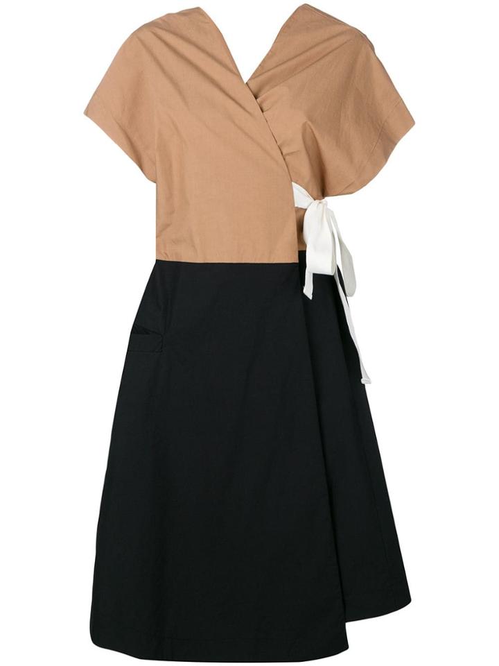Tela Frolla Wrap Dress - Black