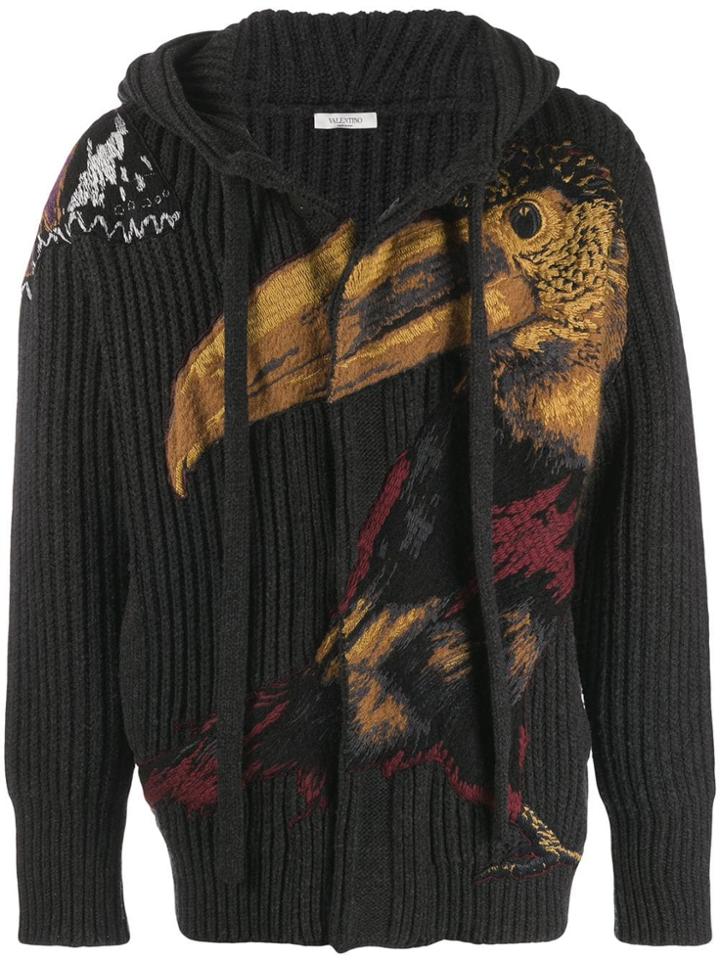 Valentino Pelican Knit Jacket - Grey