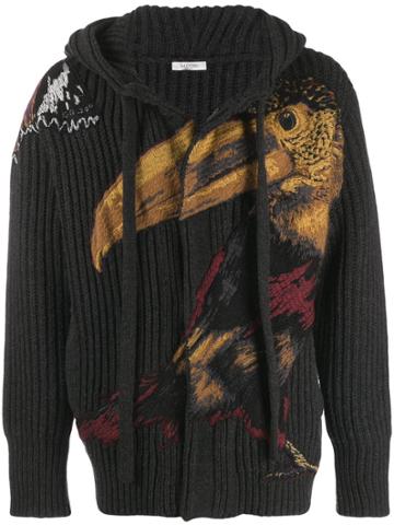 Valentino Pelican Knit Jacket - Grey