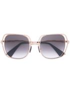 Kuboraum - Oversized Sunglasses - Unisex - Metal - One Size, Grey, Metal