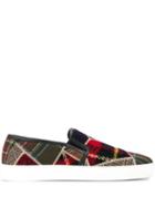 Etro Slip-on Patchwork Sneakers - Red