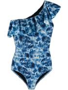 Isabel Marant Tie-dye Print Swimsuit - Blue