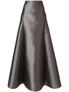 Alberta Ferretti Full High Waisted Skirt - Grey