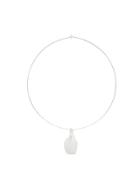 Joseph Crushed Metal Necklace - Metallic