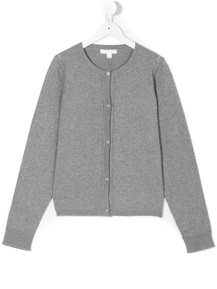 Burberry Kids - Teen Classic Cardigan - Kids - Cotton - 14 Yrs, Grey
