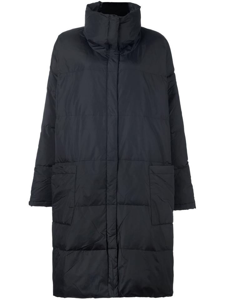 Rundholz Padded Funnel Neck Coat
