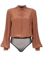 Andrea Marques Bell Sleeves Shirt Bodysuit - Unavailable