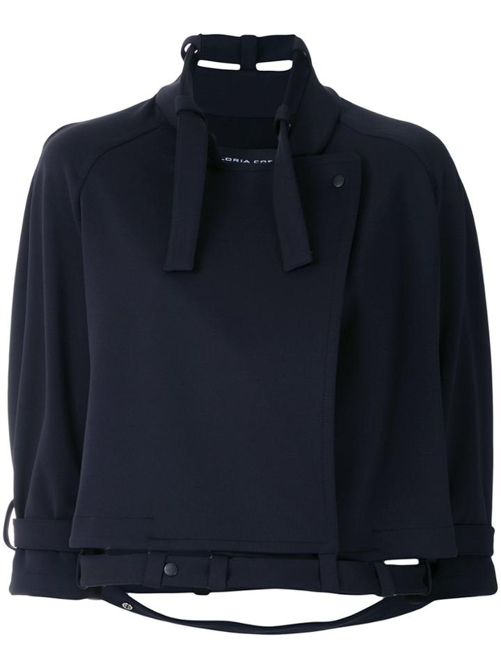 Gloria Coelho Raglan Sleeves Coat - Blue