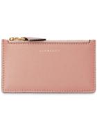 Burberry Two-tone Leather Zip Card Case - Pink