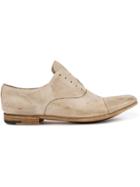 Premiata Worn-effect Laceless Shoes - Nude & Neutrals