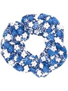 Andamane Floral Print Scrunchie - Blue