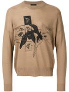 Prada Cashmere Long Sleeve Sweater - Nude & Neutrals