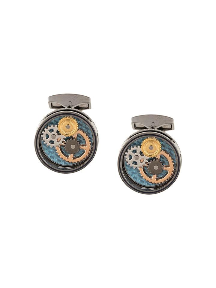 Tateossian Watch Clogs Motif Cufflinks - Metallic