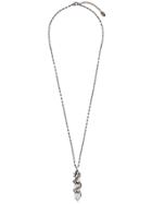 Roberto Cavalli Long Pendant Necklace - Silver
