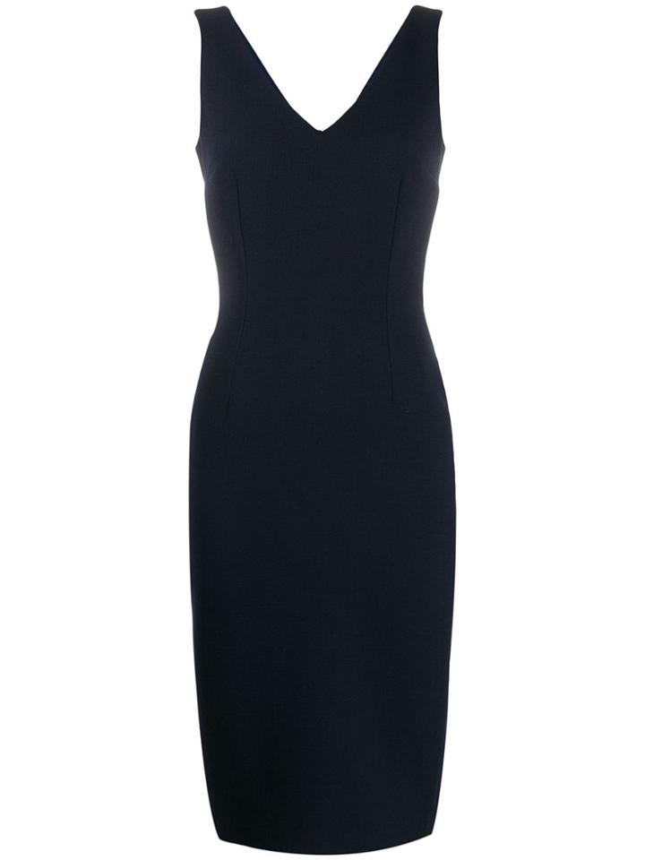 Styland Pencil Midi Dress - Blue
