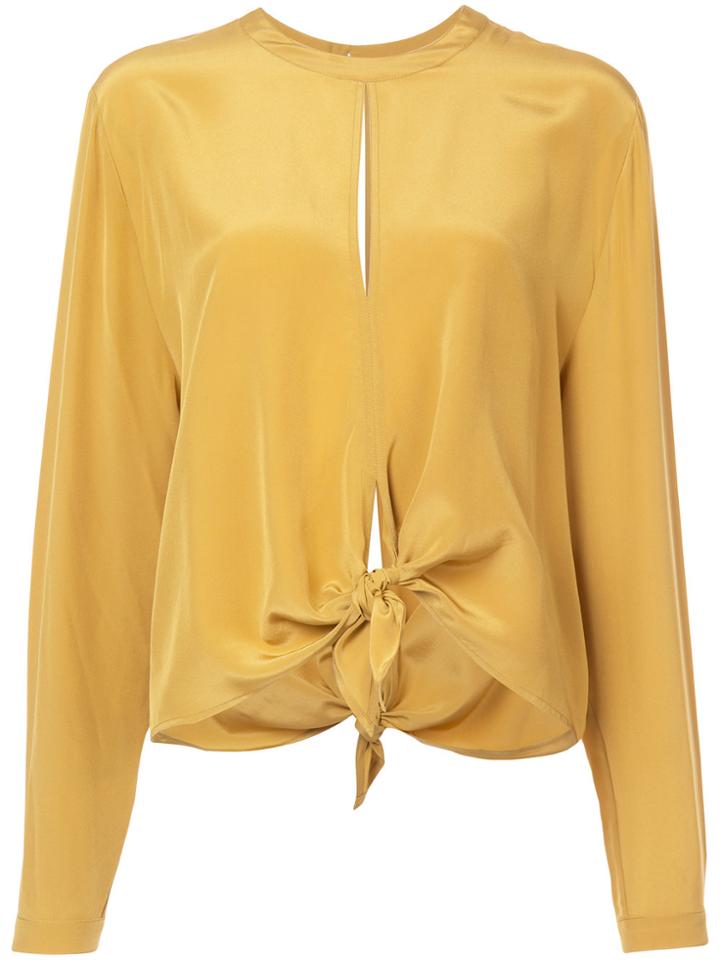 Robert Rodriguez Knotted Top - Yellow & Orange