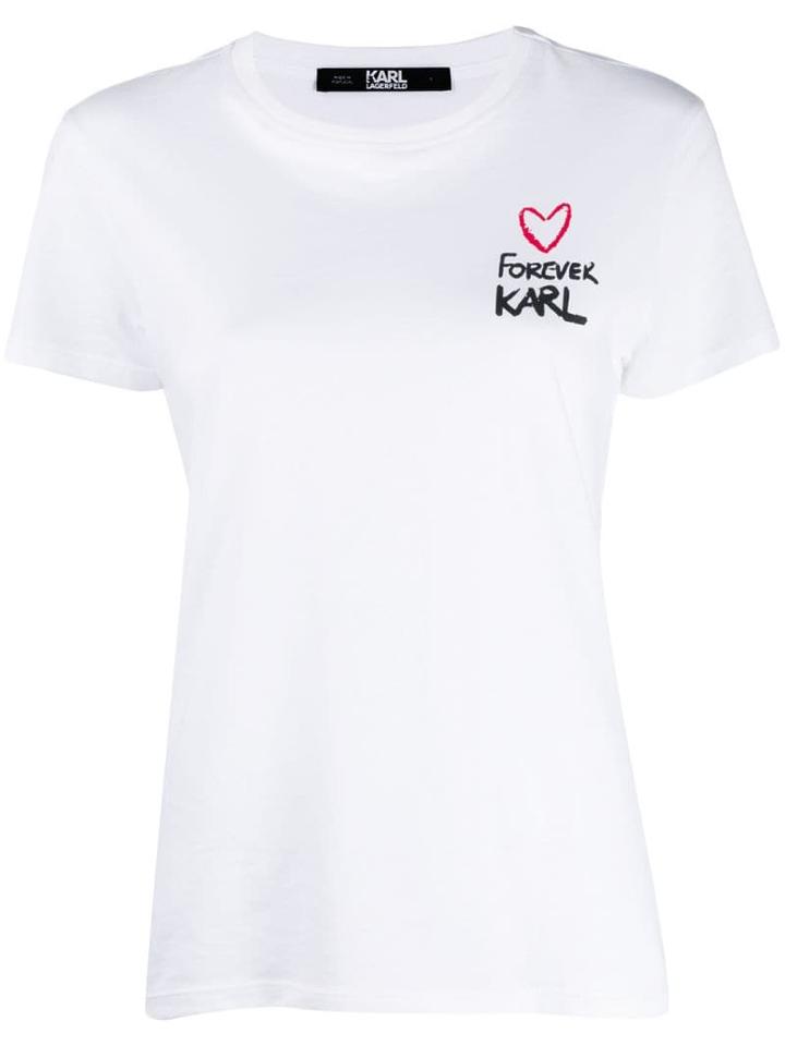 Karl Lagerfeld Forever Karl Tee - White