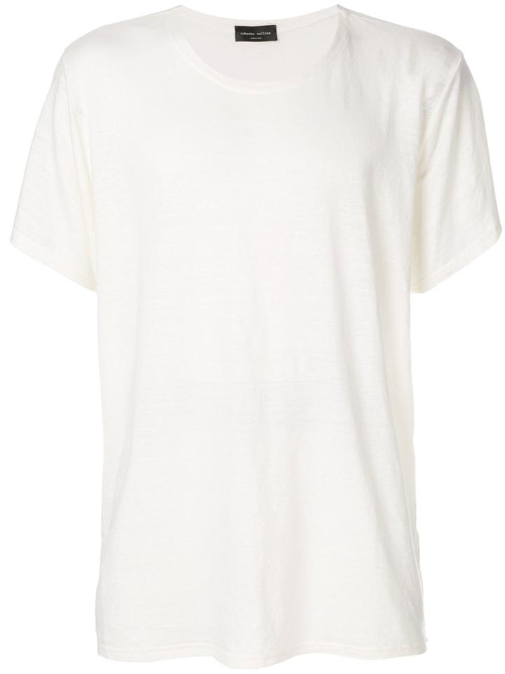 Roberto Collina Short-sleeve Fitted T-shirt - White