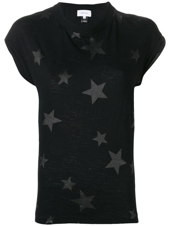 Current/elliott Star Print T-shirt - Black