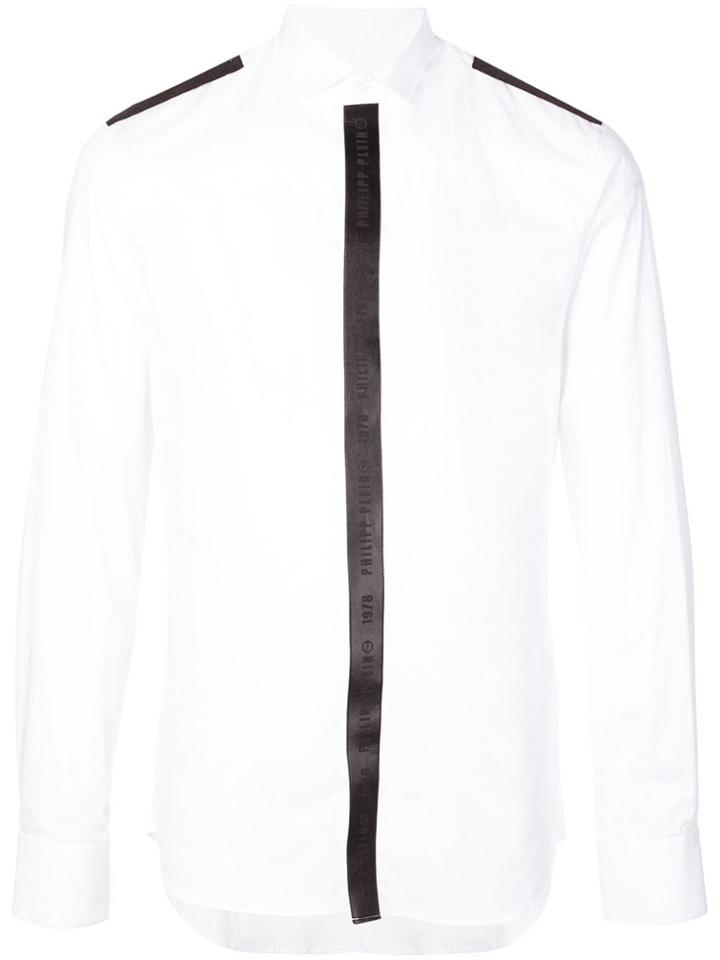 Philipp Plein Contrast Placket Shirt - White