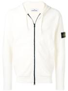 Stone Island Zipped Hooded Jacket - Neutrals