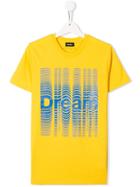 Diesel Kids Graphic Print T-shirt - Yellow