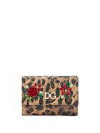Dolce & Gabbana Leopard Print Wallet - Black