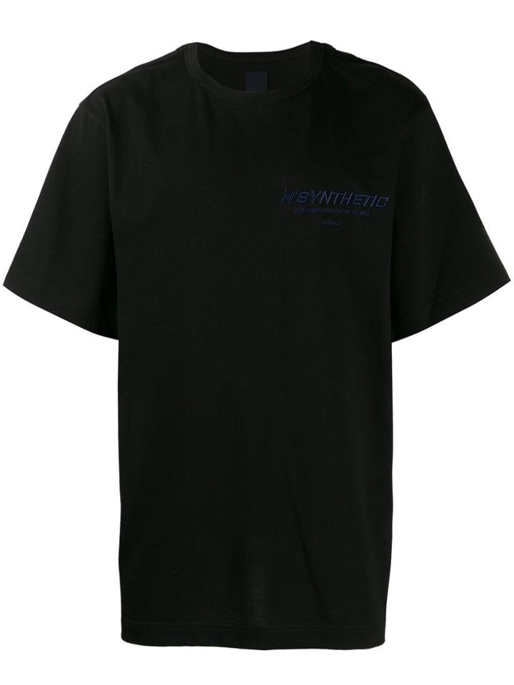 Juun.j Boxy Graphic Print T-shirt - Black