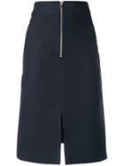 Twin-set High-waisted Midi Skirt - Blue