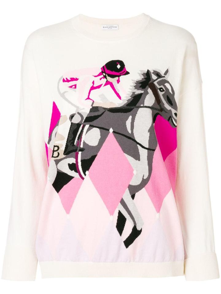 Ballantyne Print Long-sleeve Sweater - Neutrals