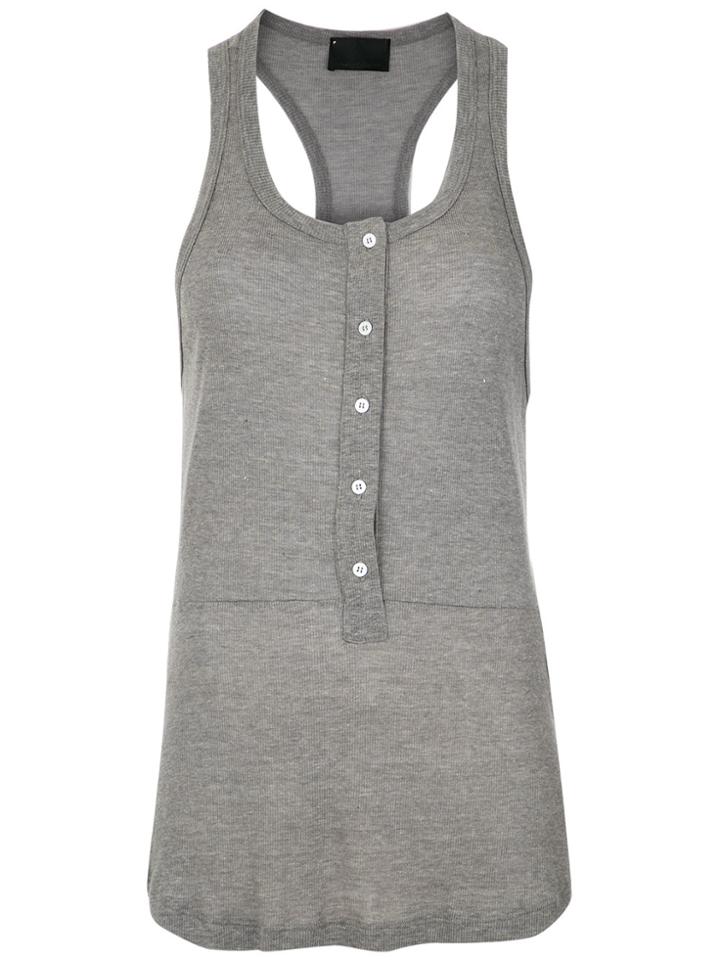 Andrea Bogosian Racerback Tank Top - Grey
