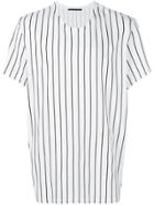 Haider Ackermann Striped Round-neck T-shirt - White