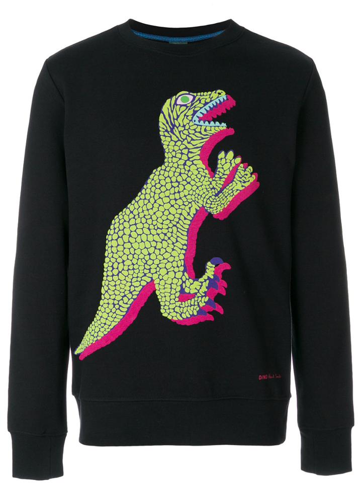 Ps By Paul Smith Dinosaur Print Sweatshirt - Black