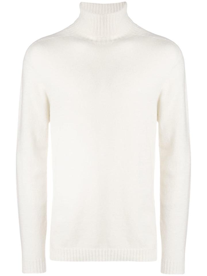 Mauro Grifoni Cashmere Rollneck Jumper - White