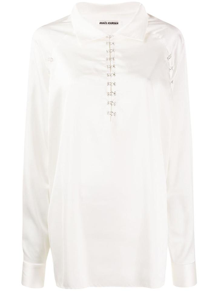 Jourden Satin Blouse - White