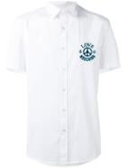 Love Moschino - Logo Embroidered Shirt - Men - Cotton/spandex/elastane - M, White, Cotton/spandex/elastane