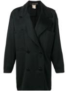 Fendi Pre-owned Double Breasted Coat - Black