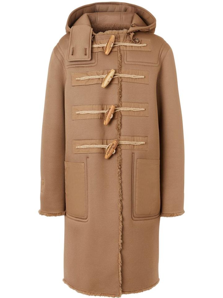Burberry Reversible Hooded Duffle Coat - Neutrals