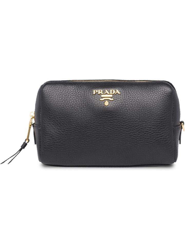 Prada Zip Around Pouch - Black