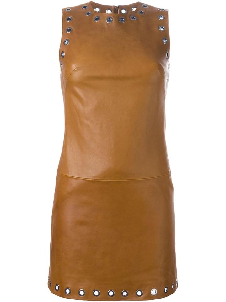 Plein Sud Eyelet Detail Fitted Dress