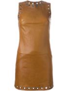 Plein Sud Eyelet Detail Fitted Dress