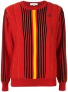 Christian Dior Pre-owned Striped Sport Sweater - Red