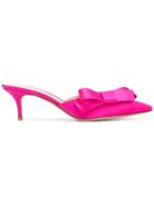 Gianvito Rossi Bow Detail Mules - Pink