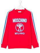 Moschino Kids Logo Print Sweatshirt - Red