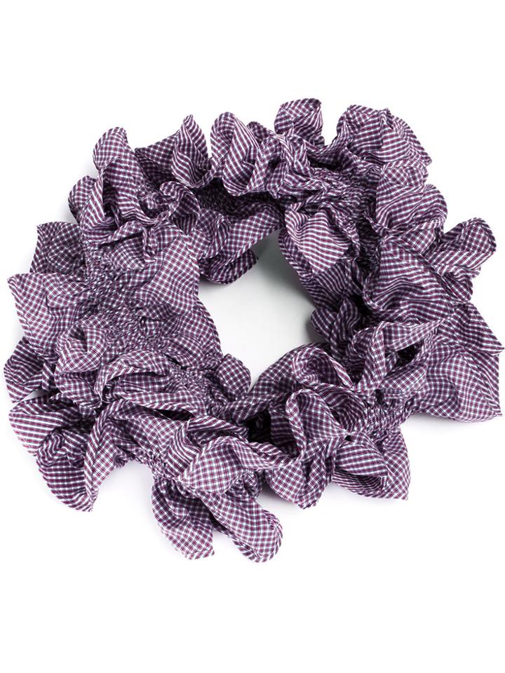 Y / Project Over-sized Ruffled Scarf - Pink & Purple