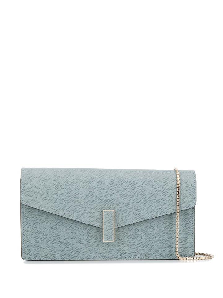 Valextra Iside Rectangular Shoulder Bag - Blue